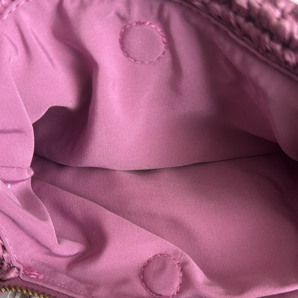 NWT ZARA Fuchsia Woven Clutch w/Chain Strap💕 - Picture 9 of 9